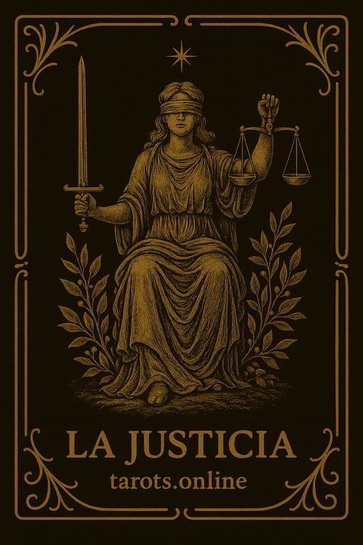 Horóscopo de Libra Hoy Carta del Tarot - La Justicia