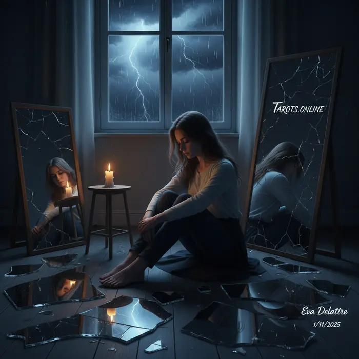 Nigredo: la noche oscura del alma y sus 13 señales Silueta de una persona ante un abismo oscuro, representando la noche oscura del alma y el proceso de Nigredo.