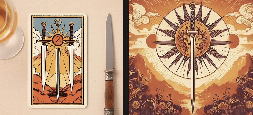 dos de espadas tarot marsella