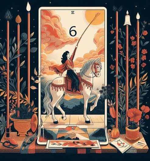 6 de bastos tarot marsella