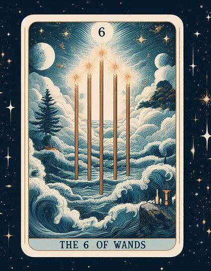 6 de bastos tarot rider waite