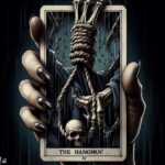 el colgado tarot negro