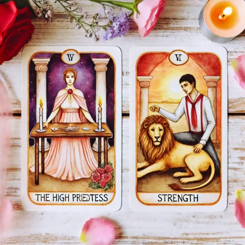 Significado fuerza y la sacerdotisa amor