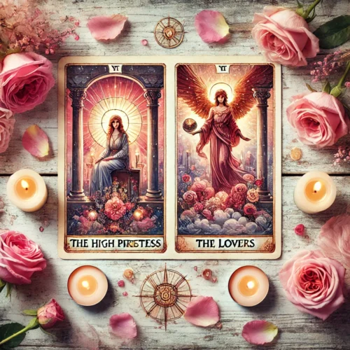 la sacerdotisa y los enamorados amor significado