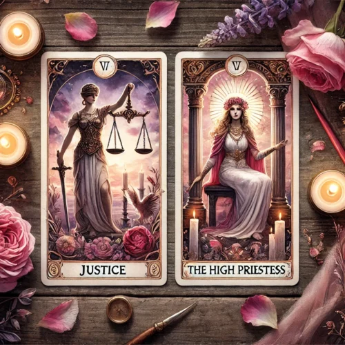 sacerdotisa y la justicia amor significado