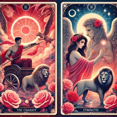 el carro y la fuerza amor significado