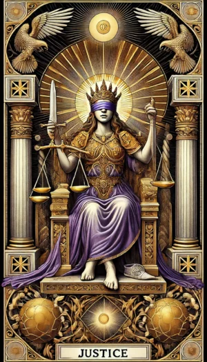 la carta de la justicia significado tarot