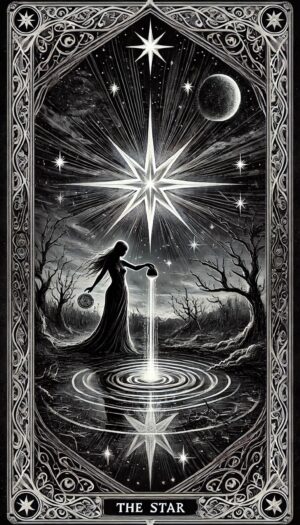la estrella tarot negro