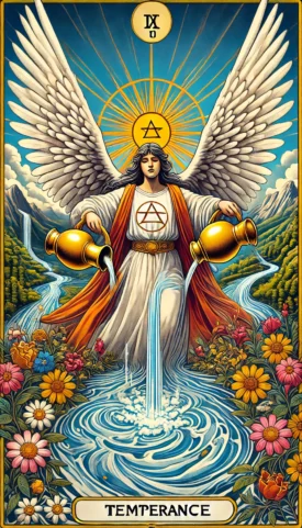 simbolos de la templanza tarot