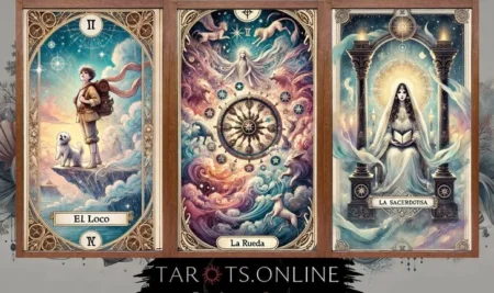 El Significado de El Loco, La Sacerdotisa y La Rueda de la Fortuna