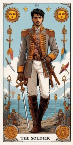 significado Un Militar tarot frances