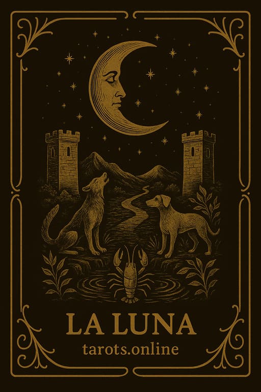 Carta del Tarot - La Luna