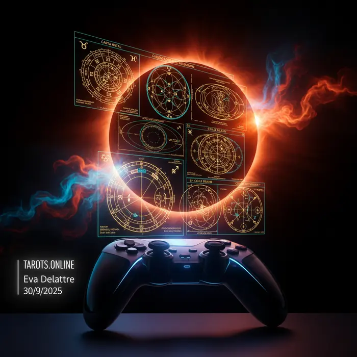 Representación artística del ciclo Saros, mostrando la alineación de la Tierra, el Sol y la Luna durante un eclipse.