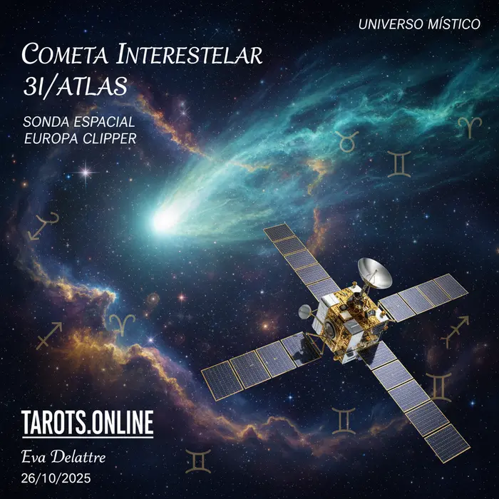 Interpretación esotérica del cometa 3I/ATLAS, un visitante interestelar que fusiona ciencia y espiritualidad.
