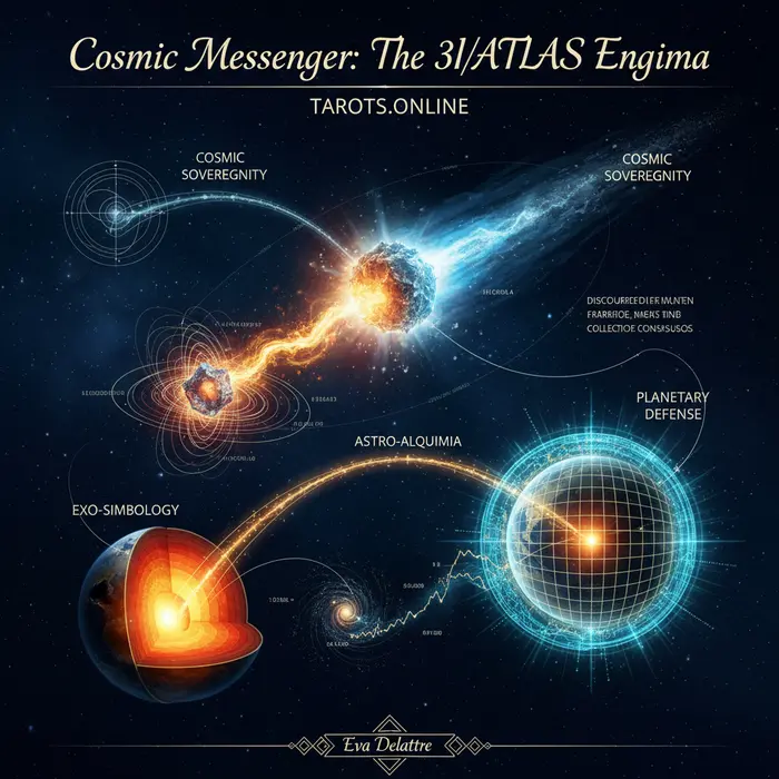 Infográfico del cometa interestelar 3I/ATLAS 2025 con datos sobre el níquel y la defensa planetaria, con fecha del 5/9/2025.