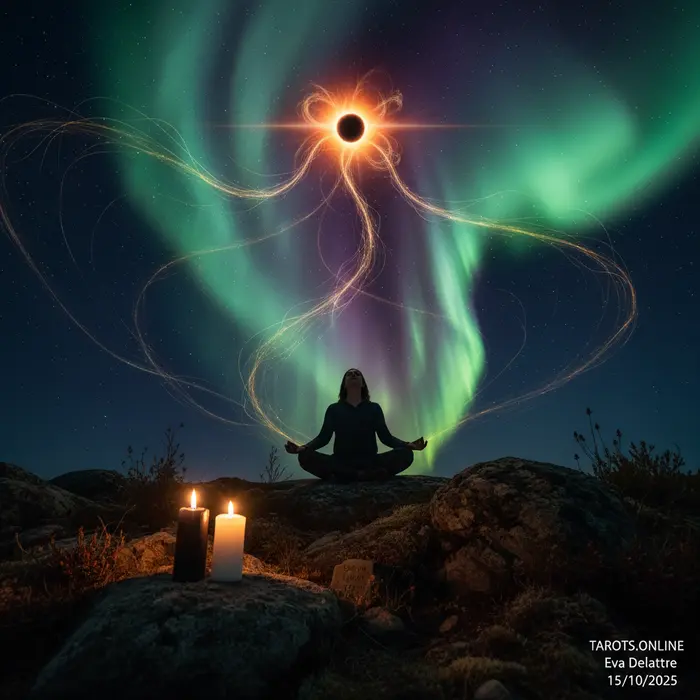 El Sol con un agujero coronal oscuro, un evento astronómico con profundo significado espiritual.