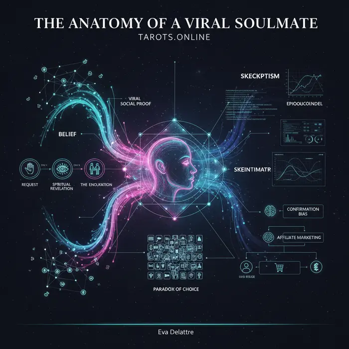 Infográfico del 5/9/2025 sobre el dibujo psíquico del alma gemela, mostrando el proceso y las críticas.