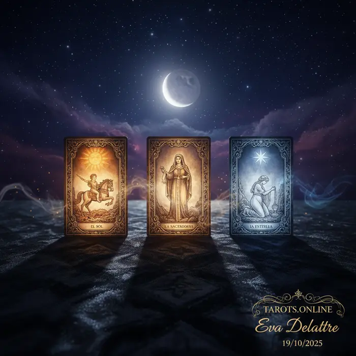Interpretación de cartas del tarot para el amor durante la conjunción de la Luna y Venus.