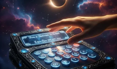 Representación visual del poder de una calculadora de eclipses personales.